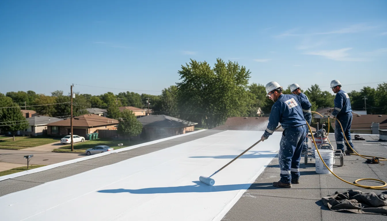 Commercial roof coating in Stanwood, MI near me